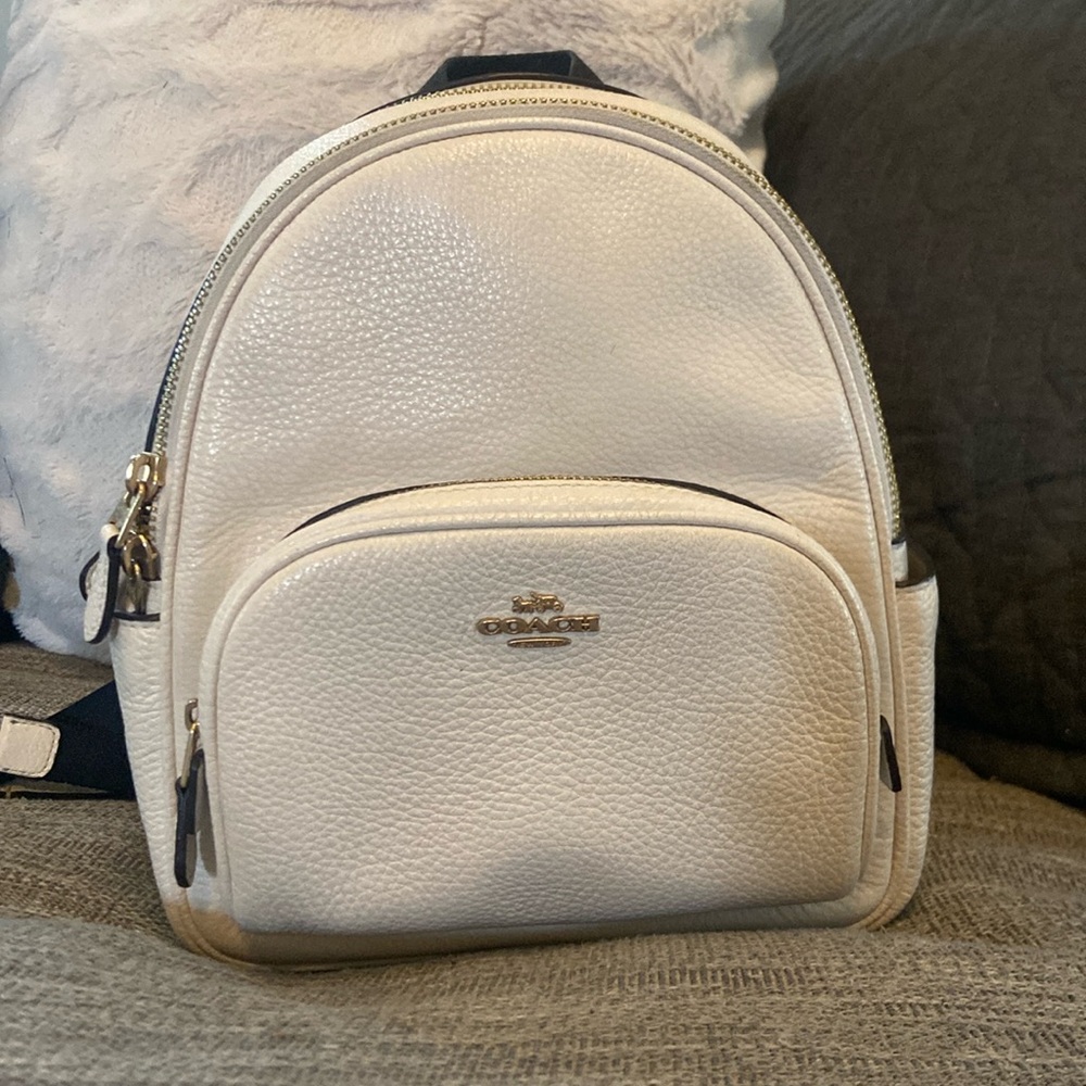 Coach mini court backpack purse